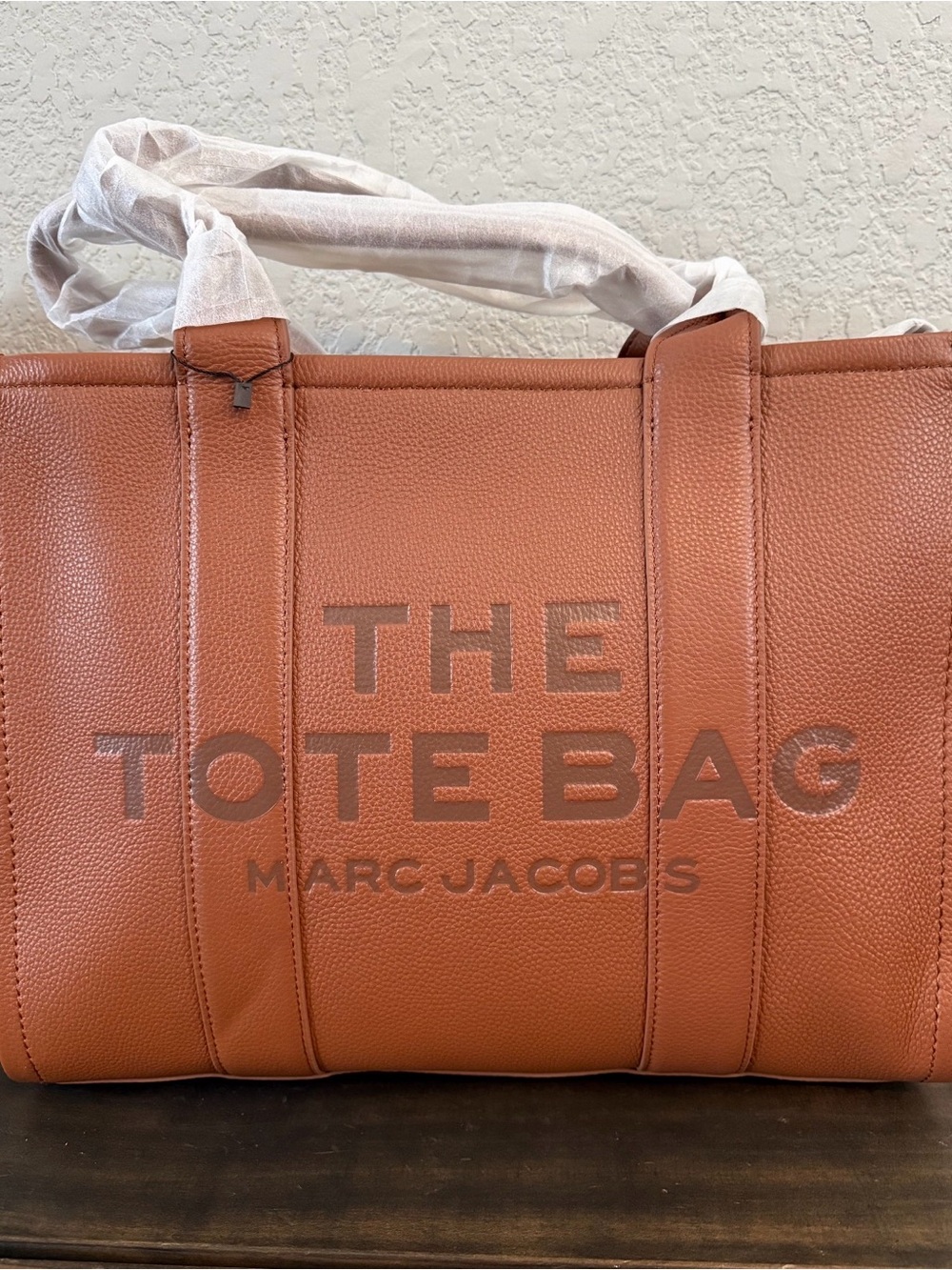 Marc Jacobs The Tote Bag in Cognac Brown Leather